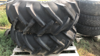 Tractor tires on rims