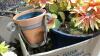 SHELF #12 - ARTIFICIAL FLOWERS, DECORATIVE WOOD WAGON WHEELS,MISC - 5