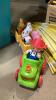 SHELF #15 - LOT OF ASSORTED TOYS + SPORTS GEAR - 6