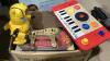 SHELF #15 - LOT OF ASSORTED TOYS + SPORTS GEAR - 7