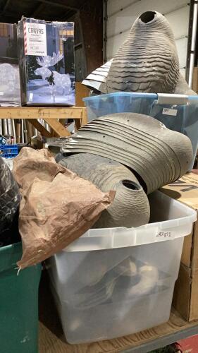 SHELF #16 - A GAGGLE OF CANADA GOOSE DECOYS