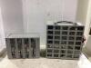 (2) SMALL BIT ORGANIZERS W/ CONTENTS - SCREWS, RIVETS, DRILL BITS & MISCELLANEOUS - 5