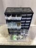 SMALL BITS ORGANIZER W/ CONTENTS - SCREWS, LETTERS, BOLTS & MISCELLANEOUS - 5