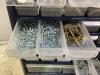 SMALL BITS ORGANIZER W/ CONTENTS - SCREWS, LETTERS, BOLTS & MISCELLANEOUS - 7