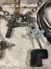 (2) SHOP PAILS OF MISCELLANEOUS- STEERING WHEEL, SPRINKLERS, GROUND ANCHOR STAKES & VALVE - 4