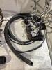 (2) SHOP PAILS OF MISCELLANEOUS- STEERING WHEEL, SPRINKLERS, GROUND ANCHOR STAKES & VALVE - 5