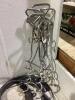 (2) SHOP PAILS OF MISCELLANEOUS- STEERING WHEEL, SPRINKLERS, GROUND ANCHOR STAKES & VALVE - 6
