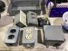 (2) SHO PAILS OF MISCELLANEOUS W/ ELETRICAL PARTS, BICYCLE SEATS, SILICONE HALF-MASK & EMPTY BOX - 3