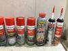 SHOP BOX OF MIXED CANS W/ AIR DUSTER, HHS LUBE, POWER-OUT, ROST OFF & MISCELLANEOUS - 7