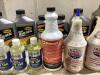 SHOP BOX OF MIXED FLUIDS W/ ENGINE SEAL, REPAIR MAIN SEAL, BAR'S LEAKS & MISCELLANEOUS - 6