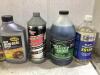 SHOP BOX OF MIXED FLUIDS W/ ENGINE SEAL, REPAIR MAIN SEAL, BAR'S LEAKS & MISCELLANEOUS - 8