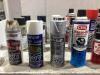 SHOP BOX OF MIXED FLUIDS W/ SILICONE LUBRICANT, PRE-BUFF CLEANER, ANTI-RUST & MISCELLANEOUS - 2