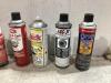 SHOP BOX OF MIXED FLUIDS W/ SILICONE LUBRICANT, PRE-BUFF CLEANER, ANTI-RUST & MISCELLANEOUS - 7