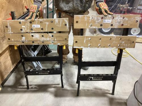 (2) ULTRA FOLDABLE WORK BENCHES