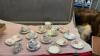 (6) SETS TEA CUPS & SAUCERS, SOME MISC PLATES +CUPS AND SMALL PLATTER