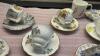 (6) SETS TEA CUPS & SAUCERS, SOME MISC PLATES +CUPS AND SMALL PLATTER - 2