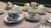 (6) SETS TEA CUPS & SAUCERS, SOME MISC PLATES +CUPS AND SMALL PLATTER - 3