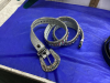 METAL HORSE DECOR + TWO BLINGY BELTS - 2