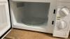 SMALL MAGNOSONIC WHITE MICROWAVE W/ A BOX OF POPCORN - 3