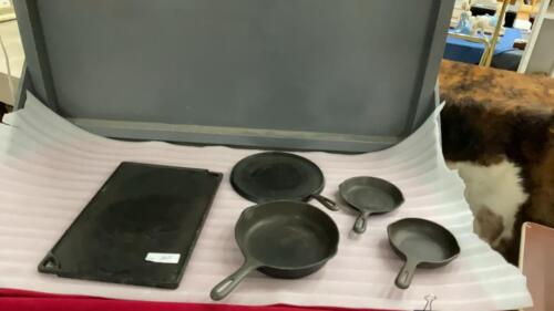 CAST PANS & GRIDDLES (ONE IS A LODGE)