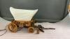 WOODEN COVERED WAGON LAMP