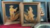 SMALL MIRROR, COPPER PICTURES, HORSE COLLECTOR PLATE & PLATE FRAMES - 4