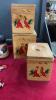 ROOSTER COLLECTION - (2) CERAMIC, RESIN ORNAMENTS, SCENTSY BURNER, WOODEN CANISTERS - 5
