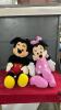 LARGE MICKEY & MINNIE MOUSE STUFFIES