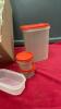 TUPPERWARE STORAGE CONTAINERS W/ LIDS - 2