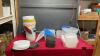 PLASTIC STORAGE CONTAINERS & ICE CREAM BUCKETS