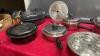&ldquo;QUEEN&rdquo; STAINLESS COOKWARE & (2) ENAMEL ROASTERS - 3