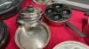&ldquo;QUEEN&rdquo; STAINLESS COOKWARE & (2) ENAMEL ROASTERS - 4