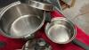 &ldquo;QUEEN&rdquo; STAINLESS COOKWARE & (2) ENAMEL ROASTERS - 5
