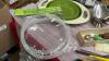 BOX W/ (2) NEW FLEECE BLANKETS, PLASTIC TRAYS, INSTANT POT SILICONE SEAL RINGS, ELECTRIC KNIFE ETC - 3