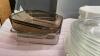 ASSORTE BAKEWARE - GLASS CAKE PANS, PASTRY MAT, PIE SPACE SAVER, - 3