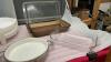 ASSORTE BAKEWARE - GLASS CAKE PANS, PASTRY MAT, PIE SPACE SAVER, - 4