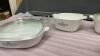 (4) BLUE CORNFLOWER CASSEROLES & A TRIVET - 3