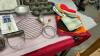 BOX W/ MIXMASTER, MUFFIN TINS, MIXING BOWLS, POTHOLDERS - 5