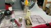 BOX W/ KITCHEN UTENSILS, HOT AIR POPCORN POPPER, KNIVES, CAKE PAN, KNIFE SHARPENER ETC - 4