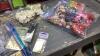 (2) BOXES WITH CRAFTING ITEMS- FLOWERS, CUT OUTS, STENCILS, LETTERS - 6