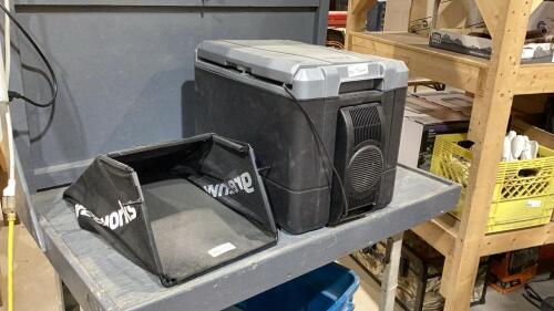 COLEMAN 12V COOLER + GREEN WORKS BAGGER