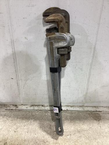 BUNDLE OF PIPE WRENCHES (2) 18" & 24"