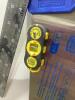 SHOP BOX OF MISCELLANEOUS W/ DRILL BITS, WRENCHES, HAMMERS, HANDSAW, PILERS & MISCELLANEOUS - 16