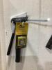 SHOP BOX OF MISCELLANEOUS W/ DRILL BITS, WRENCHES, HAMMERS, HANDSAW, PILERS & MISCELLANEOUS - 17