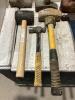 SHOP PAIL OF MIXED HAMMERS - 2