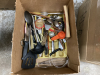 2-boxes. POTS,,UTENSILS,TOASTER,CHRISTMAS PLATES - 3