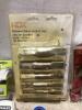 SHOP BOX OF MISCELLANEOUS W/ SIOUX DRILL, SPYDER GROUT-OUT, SHOWER VALVE AOCKET SET & RYOBI DRYWALL REPAIR KIT - 6