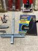 SHOP BOX OF MISCELLANEOUS W/ SIOUX DRILL, SPYDER GROUT-OUT, SHOWER VALVE AOCKET SET & RYOBI DRYWALL REPAIR KIT - 9