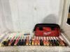 MILWAWKEE TOOL BOX OF MIXED SCREWDRIVERS