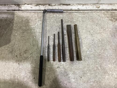 SNAP-ON PUNCH & CHISELS W/ MAGNETIC STICK